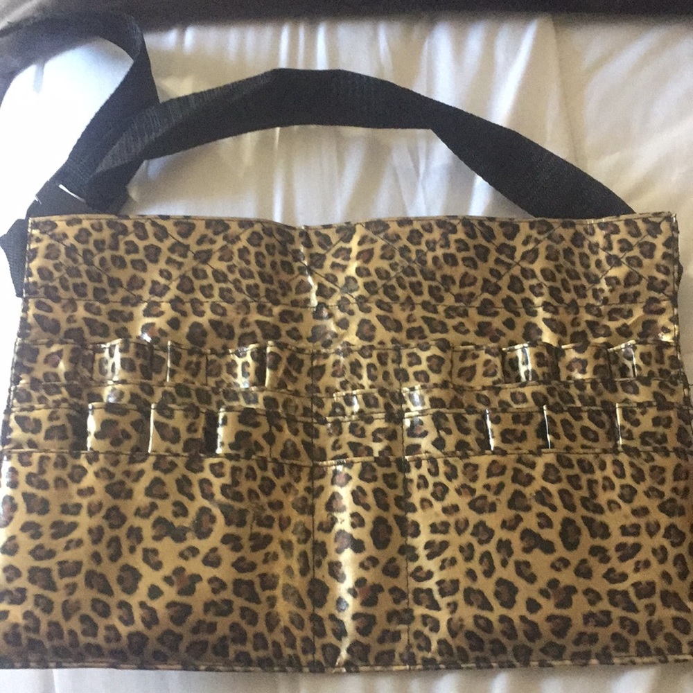 Cheetah print brush belt